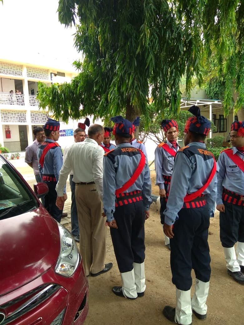 TMS personnel on parade